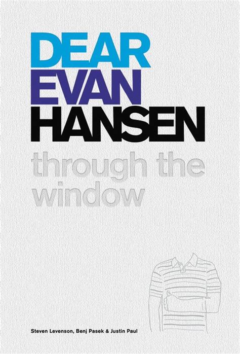 Read Dear Evan Hansen Through The Window By Steven Levenson