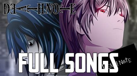 Death Note All Openings + Endings [Full] YouTube.