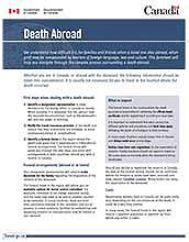 Death abroad fact sheet.  The visualization .  consular officers are ther...
