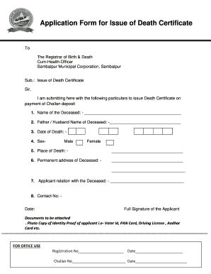 Death certificate application.  Apply Birth And Death Certificate Apply...