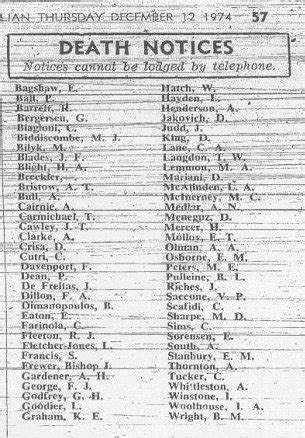 Death notices west australian archives.  Submitting Explore death notices i...