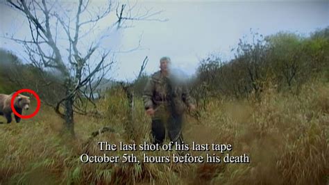Death of timothy treadwell. The audio portion of this video tape lasts roughly 6 minutes. During this period, Tim’s cries and pleadings can be heard for two-thirds of that time. He did not die quickly, unlike some traumatic death victims who were lucky enough to drift off into a shock induced dream state. Tim was obviously very aware and struggling desperately to ... 