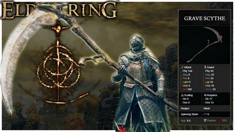 Death scythe elden ring. Image Source: FromSoftware Inc. via The Nerd Stash. Despite being such a good weapon, it is quite easy to obtain. In Elden Ring, you can get the Winged Scythe in the Limgrave area as soon as you start the game. You can find the Winged Scythe under the Tombsward Ruins in Limgrave. When you arrive at the location, there will be two … 