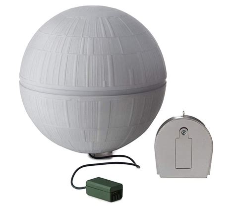 Death star tree topper. Connect to Hallmark's universal adapter (include...