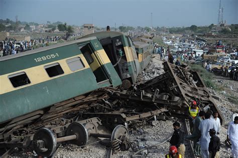 Death toll from southern Pakistan train derailment rises to 30, with 60 injured, officials say