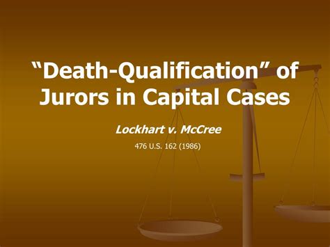 Witherspoon v. Illinois: "If the State had excluded only those prospective jurors who stated in advance of trial that they would not even consider returning a verdict of death, it could argue that the resulting jury was simply "neutral" with respect to penalty. But when it swept from the jury all who expressed conscientious or religious scruples against capital punishment and all who opposed .... 