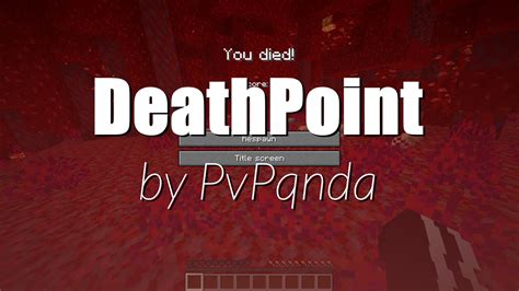 DeathPoint Minecraft Data Pack