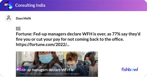 Deb Baxi on LinkedIn: Fed-up managers declare WFH is over