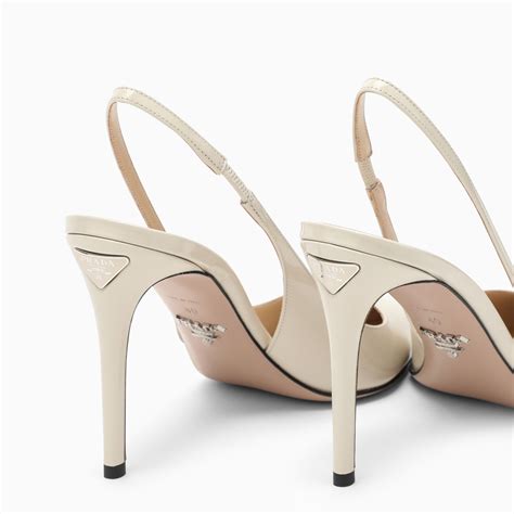 Debenhams Good For The Sole - ivory patent slingback shoes