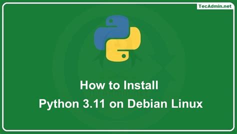 Debian install python 3.  This guide will walk you through the process of in...