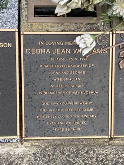 Debra Jean Thompson (1957-2004) - Find a Grave Memorial