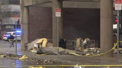 Debris crashes down at MassArt building in Boston as intense weather moves through area