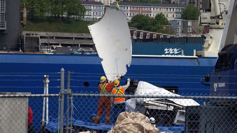 Debris from implosion of Titanic-bound sub returns to land
