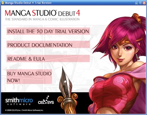 Debut in the Manga Studio for Windows