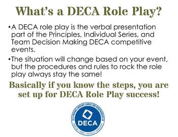 Deca team decision making role play.  DECA, Inc.  You will begin the rol...