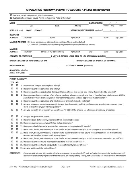 Decatur county sheriff.  Forms Application for Iowa Permit to Acquire a Pistol or Revolver ...