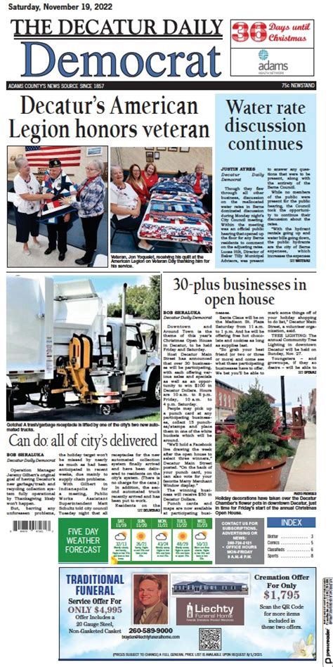 Published by Decatur Daily Democrat from Mar. 16 to Mar. 17, 2023. 34465541-95D0-45B0-BEEB-B9E0361A315A To plant trees in memory, please visit the Sympathy Store .
