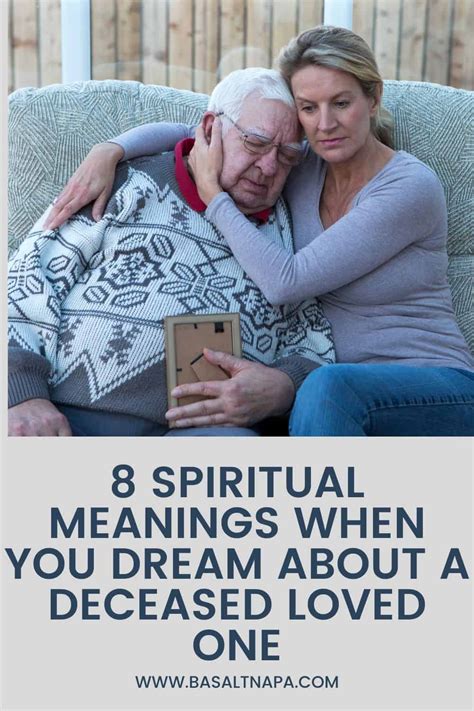 Deceased loved one in dream. Dec 18, 2023 · Dream figures are psychological projections of your own mind, all of whom represent different aspects of your psyche. This can include deceased loved ones, shadow figures, helpful guides, and even ... 