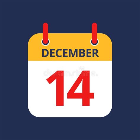December 14th Calendar
