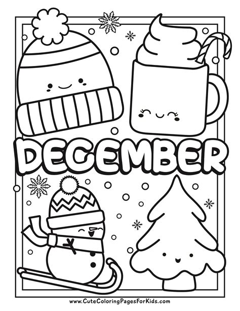 December Coloring Sheets