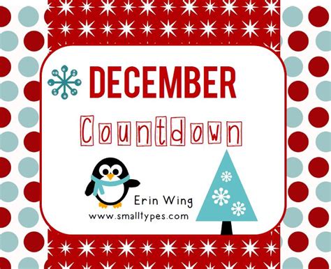 December Countdown Classroom Freebies
