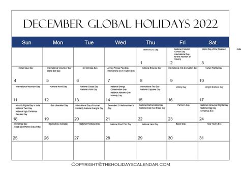 December Global Holidays & Festivities Around The World