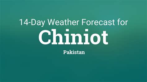 December Weather forecast - Winter forecast - Chiniot, Pakistan