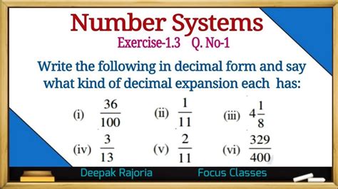 Decimal Forms YouTube