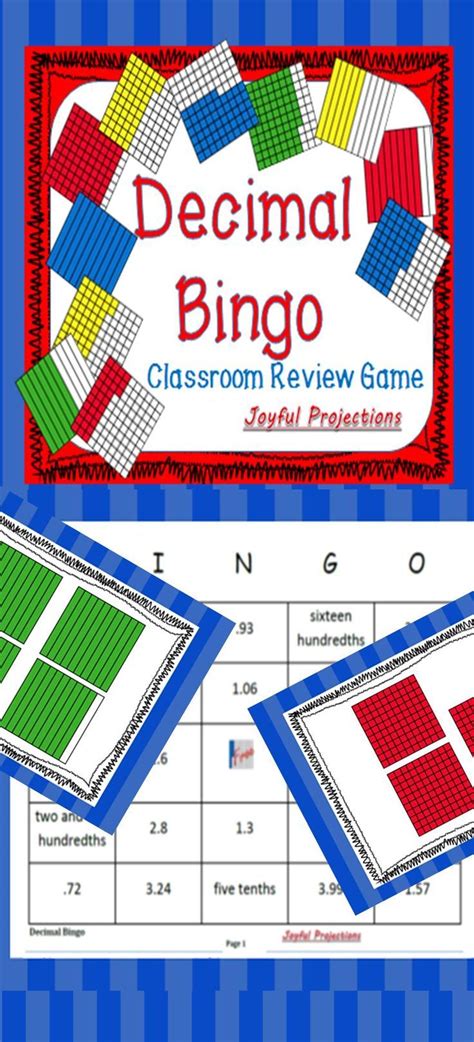Decimals Bingo Identifying Models Classroom Game Decimals, Math resources, Math work