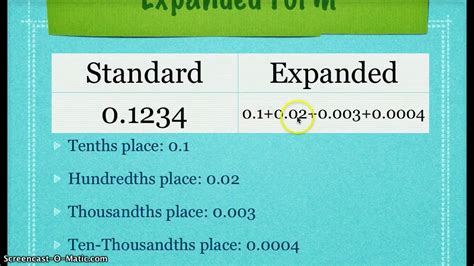 Decimals Expanded Form YouTube