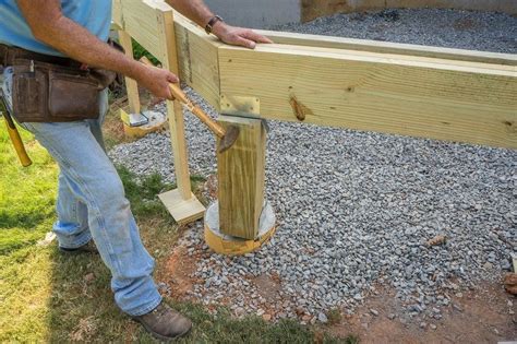 Deck support posts. When I built my deck, one of the biggest questions I had was how far apart should I put my deck posts? One of the most difficult parts when building a deck is planning, especially when trying to determine your deck post spacing. Luckily, there are tons of handy charts to help get you started.Ideal d... 