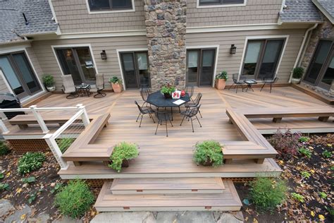 Decking designs and ideas. Outdoor patio with gas fireplace that lives right off the kitchen. Perfect for hosting or being outside privately, as it's secluded from neighbors. Wood floors, cement walls with a cover. Save Photo. The Courtyard. OneAbode Landscape Design. Deck - small contemporary backyard deck idea in San Francisco. Save Photo. 