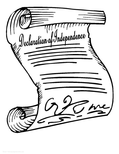Declaration Of Independence Easy Drawing