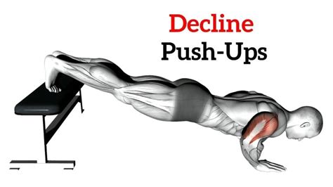 Decline PushUp Exercise Muscles Worked, HowTo and Variations
