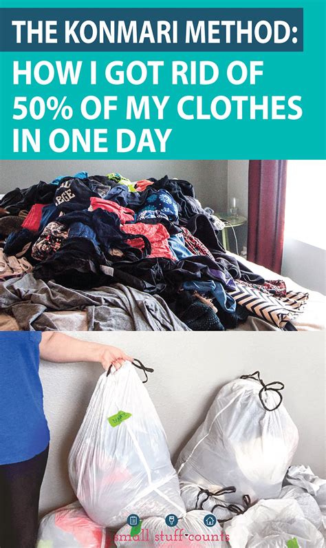 Decluttering Clothes With KonMari - Small Stuff Counts