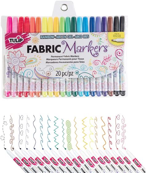 This odorless marker is ideal for personalizing both light and dark fabrics. It's lightfast and easy-to-use, allowing you to add intricate details to your creations with ease. Consider decorating backpacks, t-shirts, costumes, and much more. Design fun embellishments for all your DIY attire with this versatile fabric marker! Details: Tip: Medium.. 
