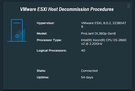 Decommission Hosts - VMware