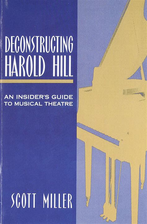 Deconstructing harold hill an insider s guide to musical theatre. - Mettler toledo floor scale operation manual.