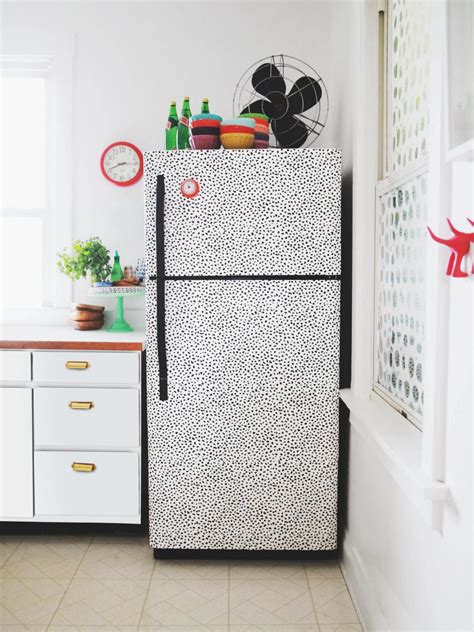 Decorate Fridge use Wallpaper How to Fridge Decorate