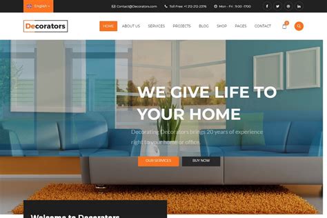 Decorators Html Template For Architecture Website Free Download