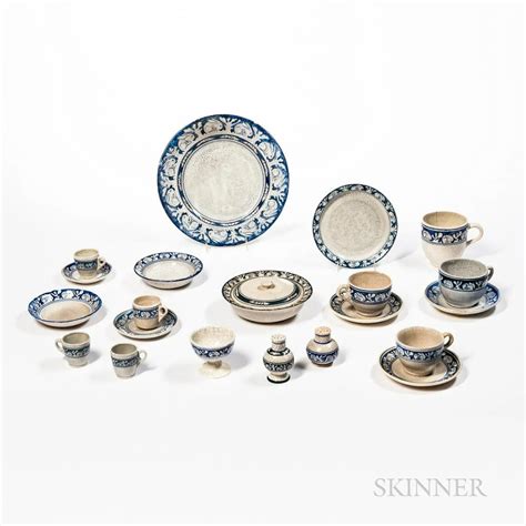 Intended especially for informal breakfast and luncheon sets, the crackle-ware plates and dishes fit in well with the general appeal for blue-and-white during this period and enjoyed commercial success, ultimately becoming the mainstay of the pottery. Following the move to Dedham, a substantial portion of the pottery’s output was devoted to .... 