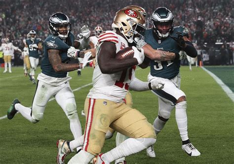 Deebo Samuel runs past, over and through Eagles in 49ers’ blowout win