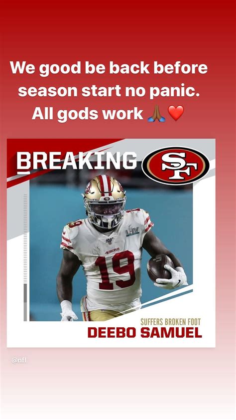 Deebo samuel memes. In the second half, fellow wideout Deebo Samuel (six catches for 129 yards and a touchdown) and tight end George Kittle (seven receptions for 90 yards) helped pick up the slack, and the Niners ... 