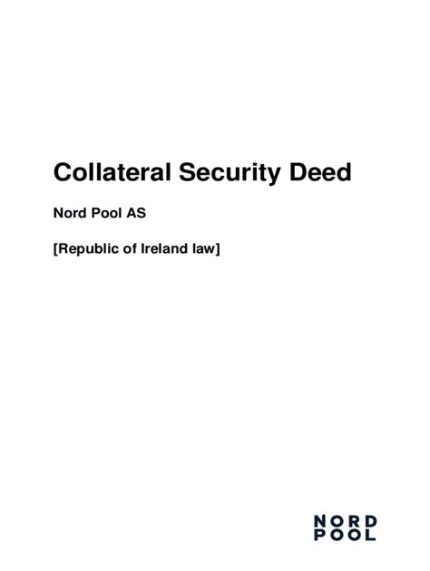 Deed of Charge (Collateral Pooling Framework Agreement)