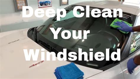 Deep Clean Your Windshield With A Clay Bar For Super Clean ... - YouTube