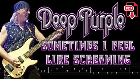 Deep Purple - Somtimes I Feel Like Screaming Tabs Ver. 1