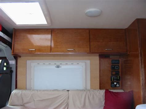 Deep Red - A self-build motorhome - Overhead Lockers