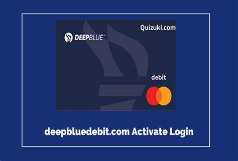 Deep blue debit.com activate. The DEEPBLUE Debit Account is a bank account that has the benefits you get from a bank with no credit check or minimum balance requirements. Plus, you can get your tax refund faster with Direct Deposit. 
