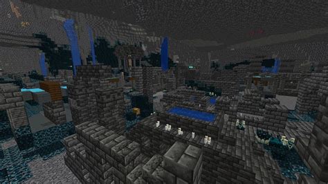 Basics. Deep Dark Cities are a generated structure that will spawn in Deep Dark biomes and are constructed out of Deepslate. In this area you will find treasure chests that you can loot, but doing so can …. 