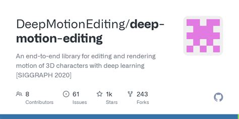 DeepMotionEditing/deep-motion-editing - GitHub